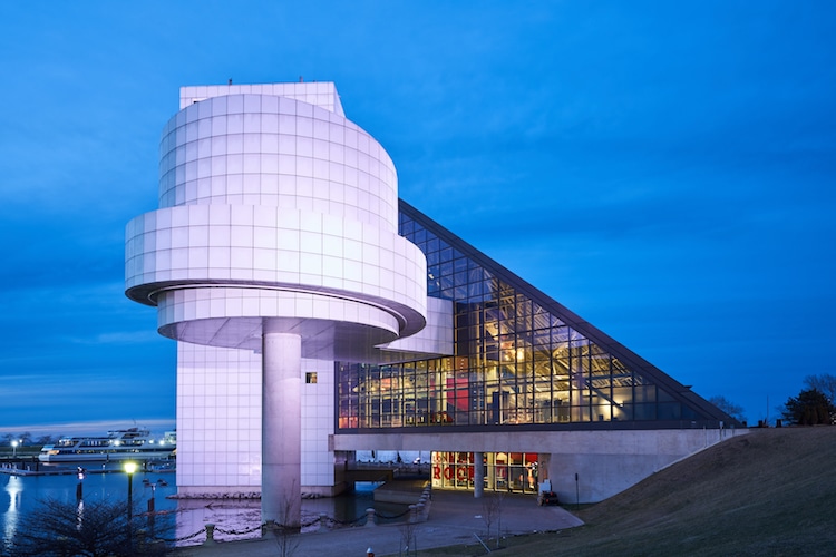 THE ROCK AND ROLL HALL OF FAME IN CLEVELAND, OHIO (1983)